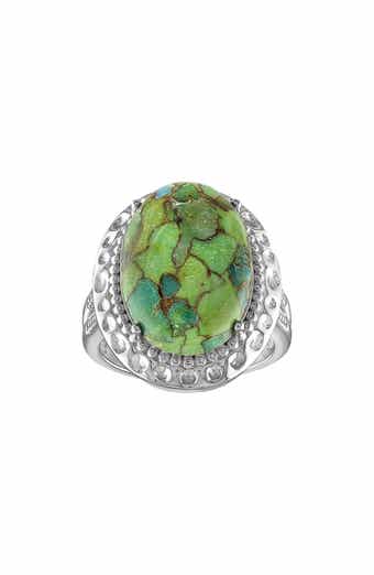 FZN Sterling Silver Turquoise Ring