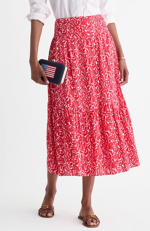 Katama Print Maxi Skirt