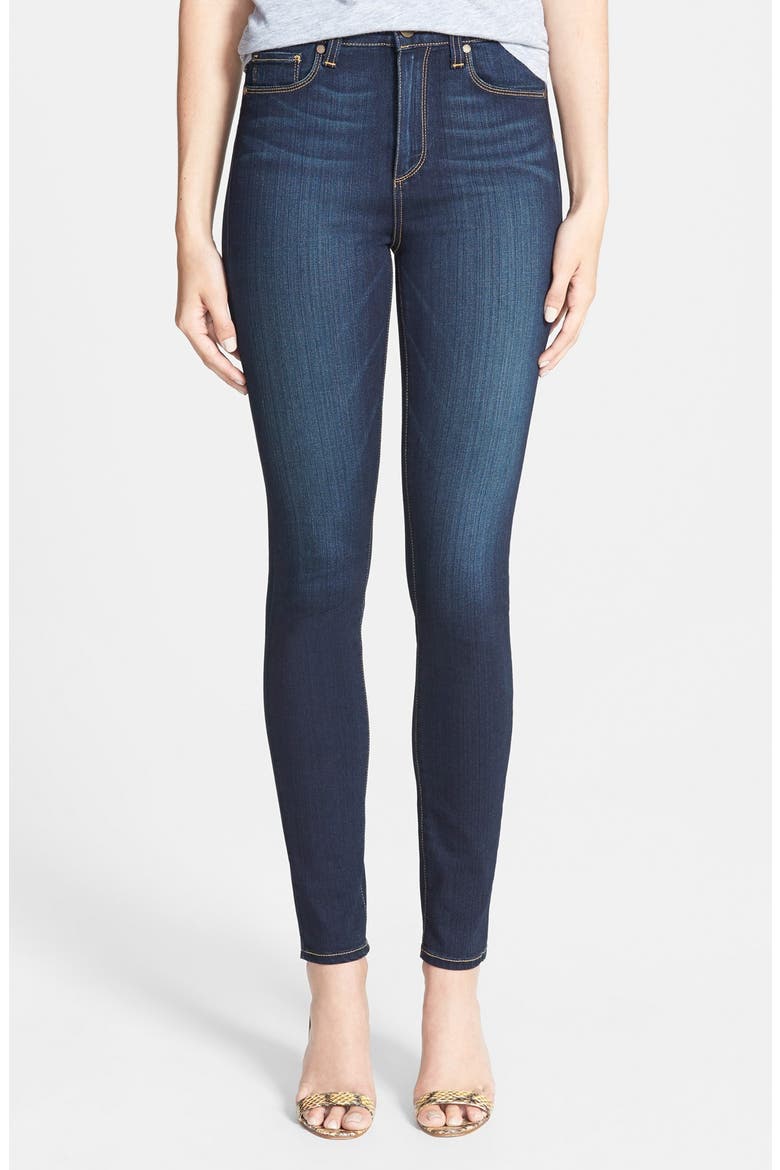 'Transcend - Margot' High Rise Ultra Skinny Stretch Jeans, Main, color, ARMSTRONG