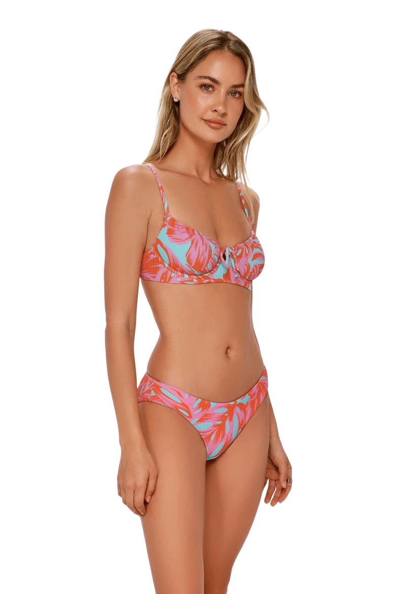 Chloe Bikini Swim Bottoms, Alternate, color, PALM DAZE RIB
