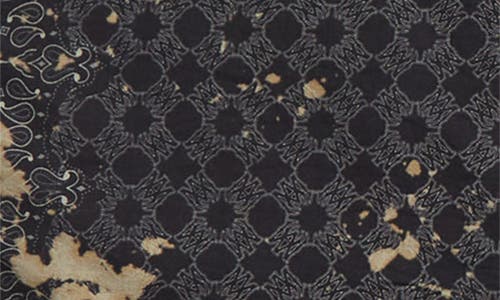 Amiri Bleach Splatter Bandana Carpenter Jeans In Black