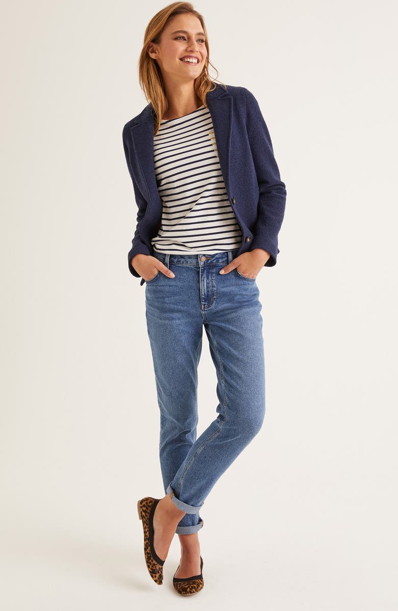 Boden Woolf Wool Blend Blazer, Alternate, color, Navy