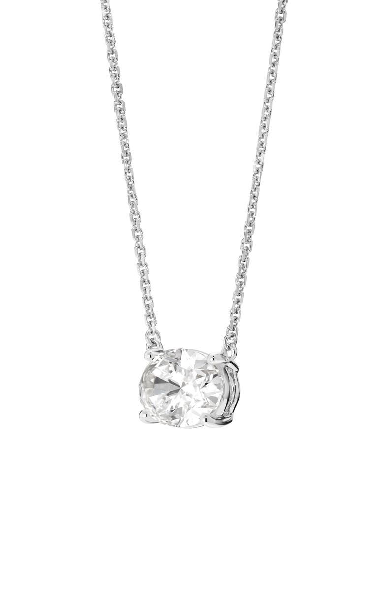 LIGHTBOX 1-Carat Lab Grown Diamond Oval Pendant Necklace, Alternate, color, 