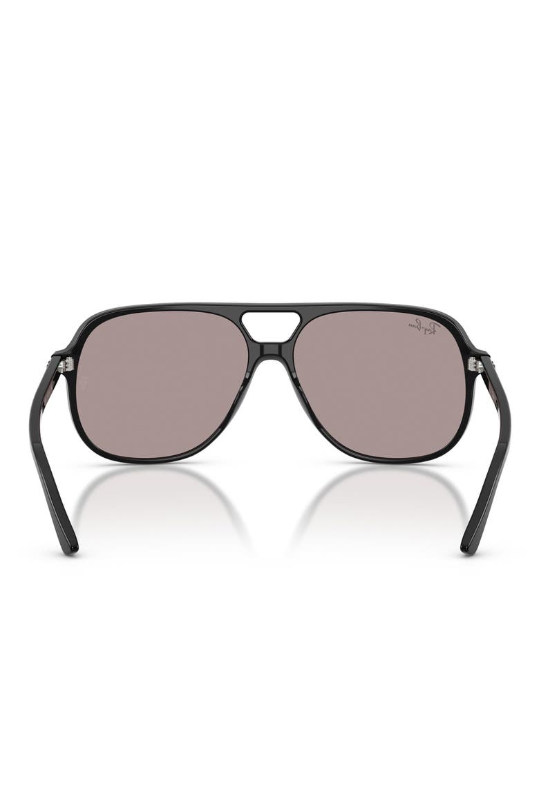 Bill 60mm Square Sunglasses, Alternate, color, BLACK / VIOLET