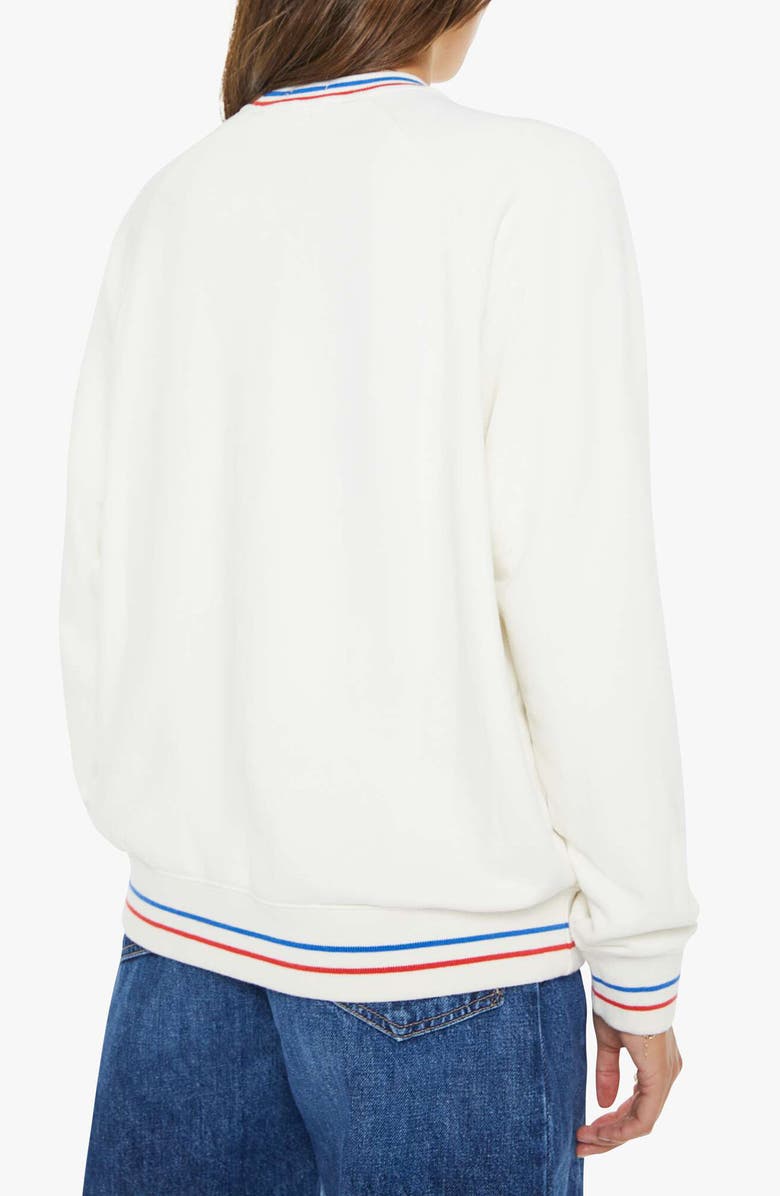 MOTHER The Big Sport Graphic Sweatshirt, Alternate, color, Silly Kumquat