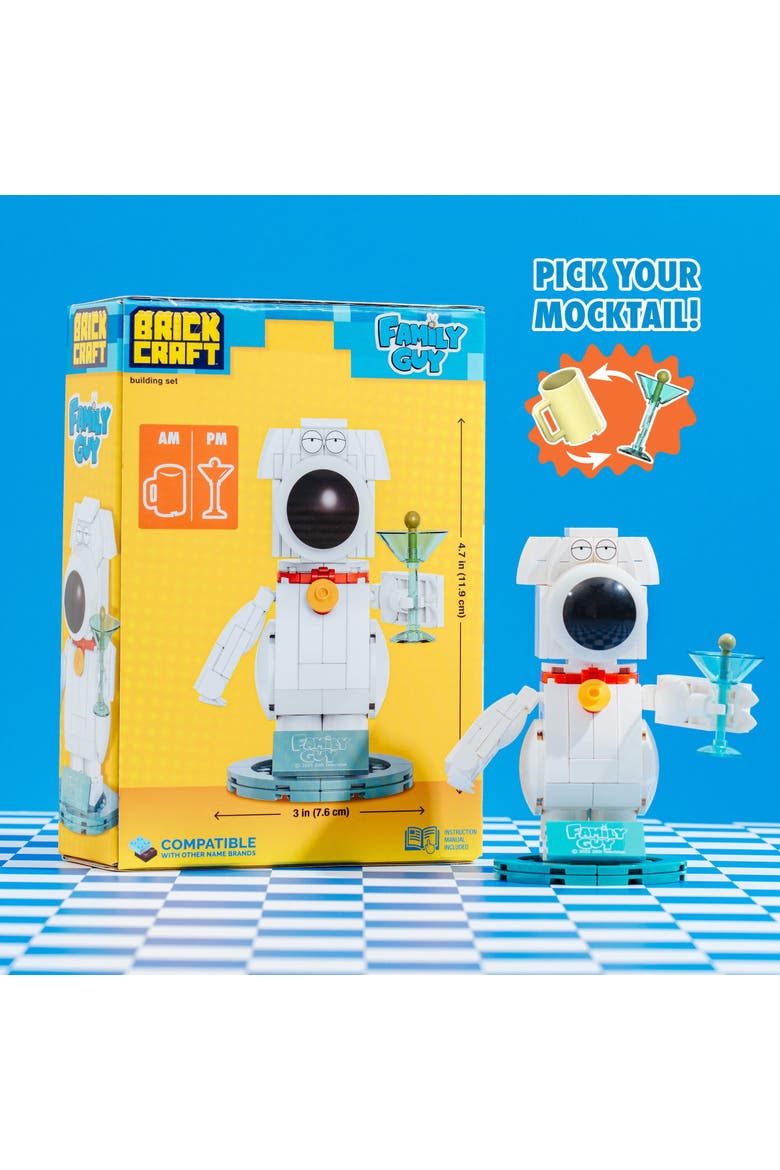 Family Guy Brian Griffin Building Set, Alternate, color, Red