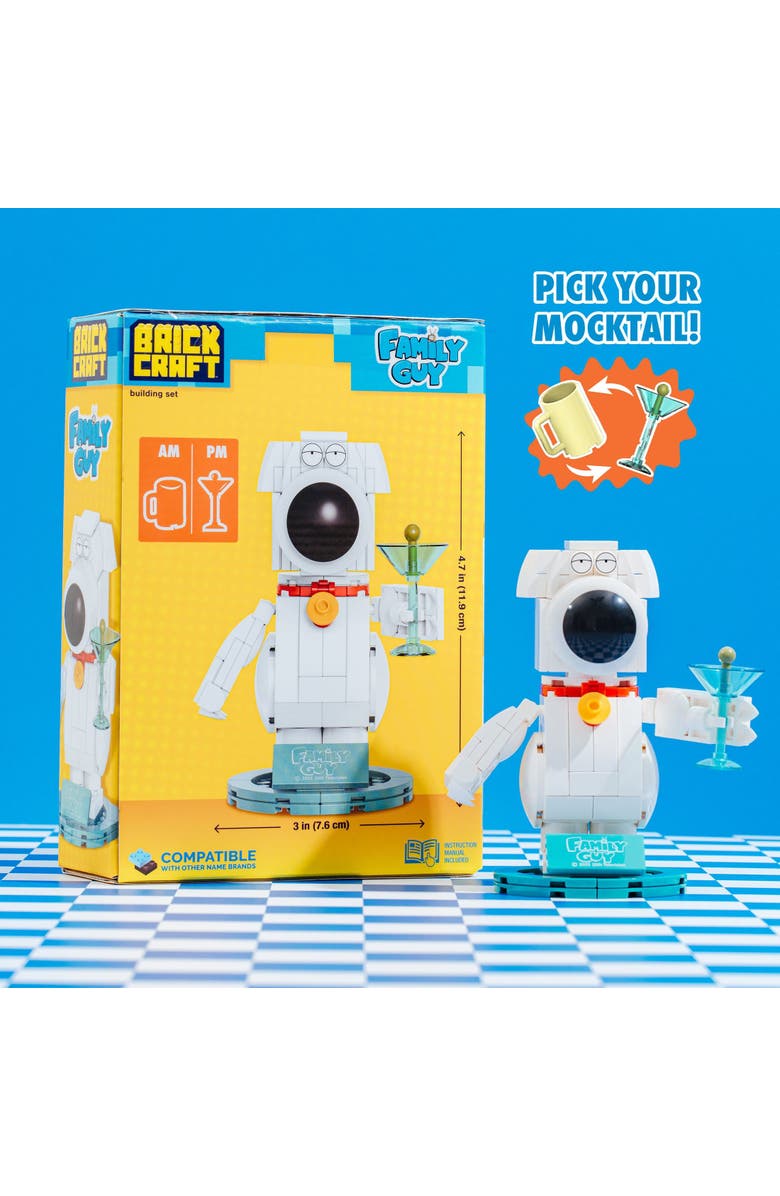 Brickcraft Family Guy Brian Griffin Building Set, Alternate, color, Red
