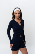 Sierra Madre Golf Two Way Zip Long Sleeve Top