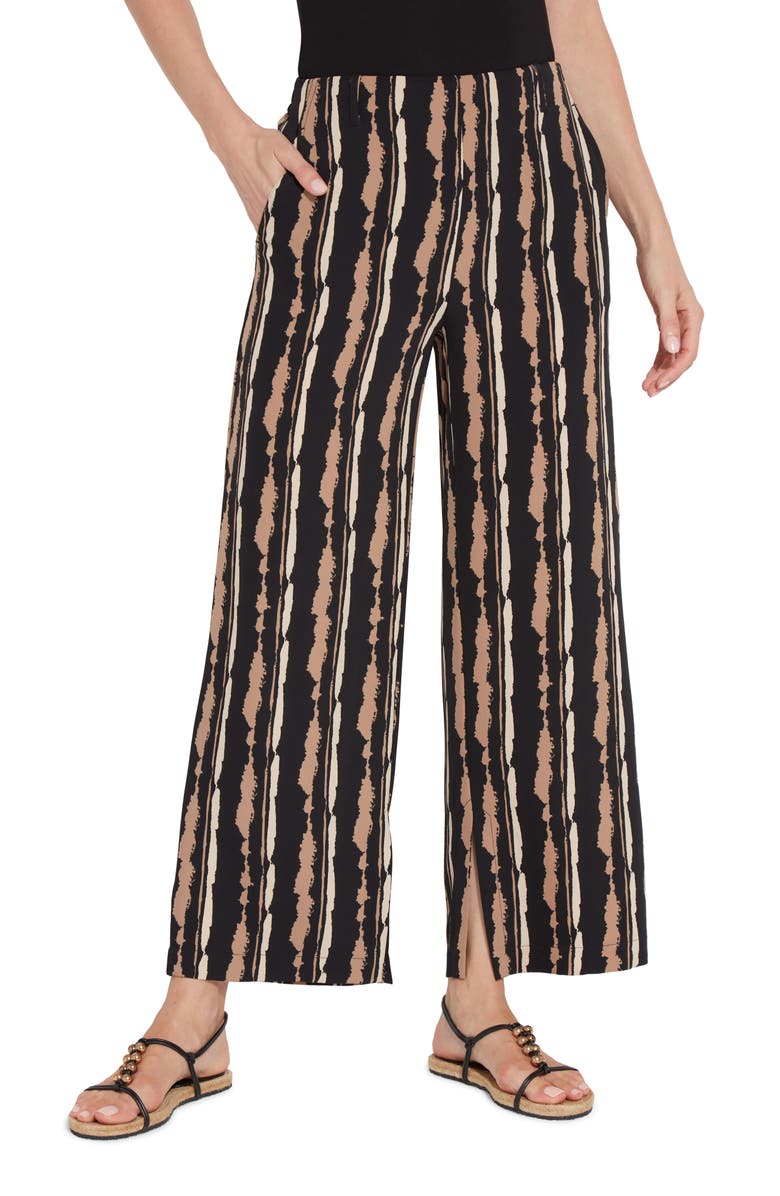 Lysse Renee Stripe Wide Leg Stretch Woven Pants, Main, color, 