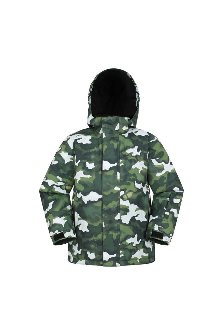 Childrens/Kids Printed Ski Jacket Set, Alternate, color, Dark Khaki