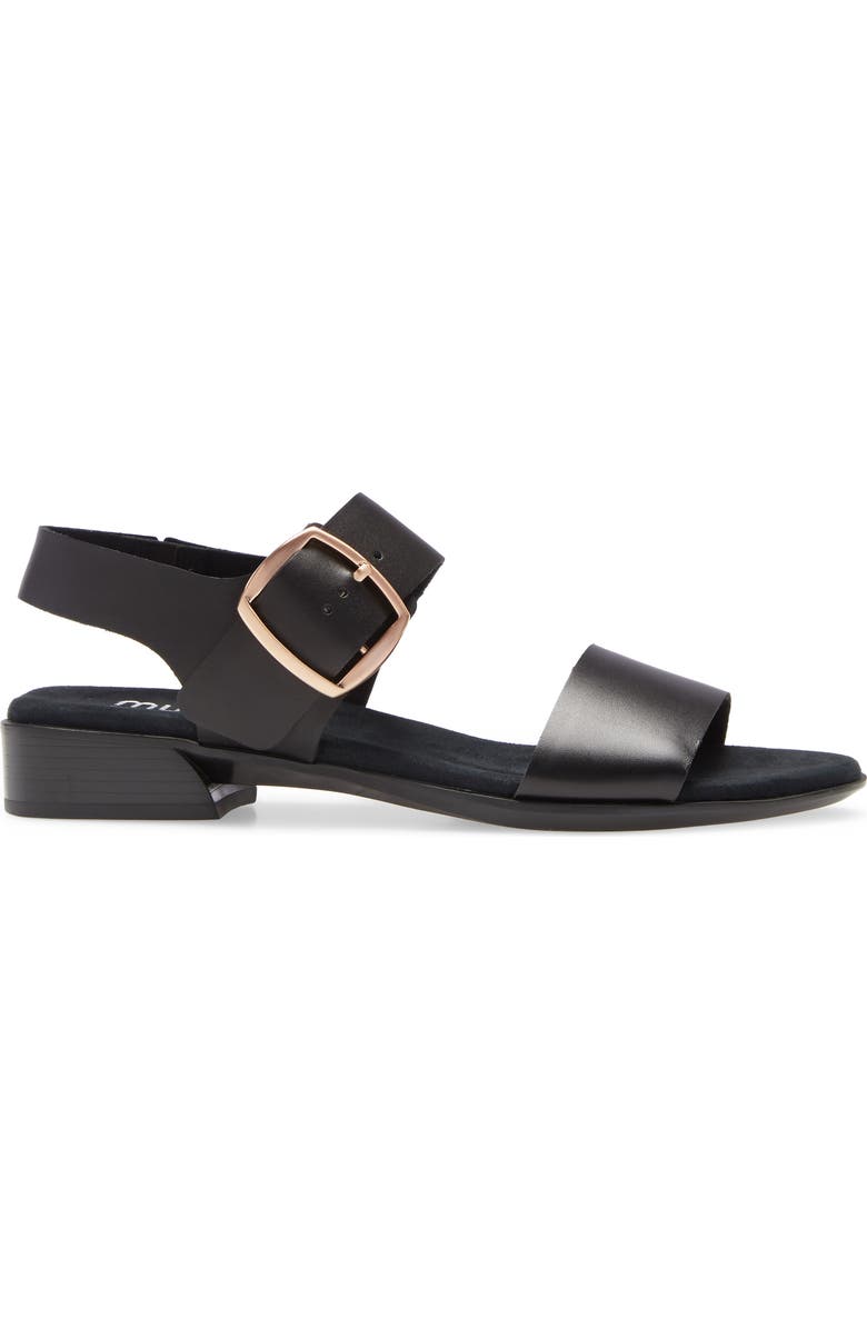 Munro Cleo Sandal - Multiple Widths Available, Alternate, color, Black Leather