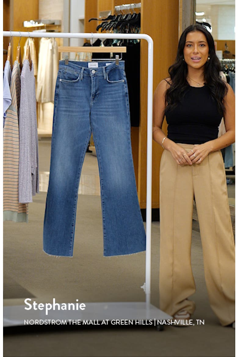 Le Easy Flare Raw Hem Jeans video