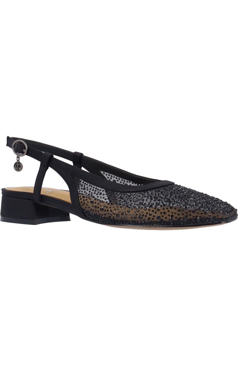 J. Reneé Layton Slingback Flat, Main, color, Black