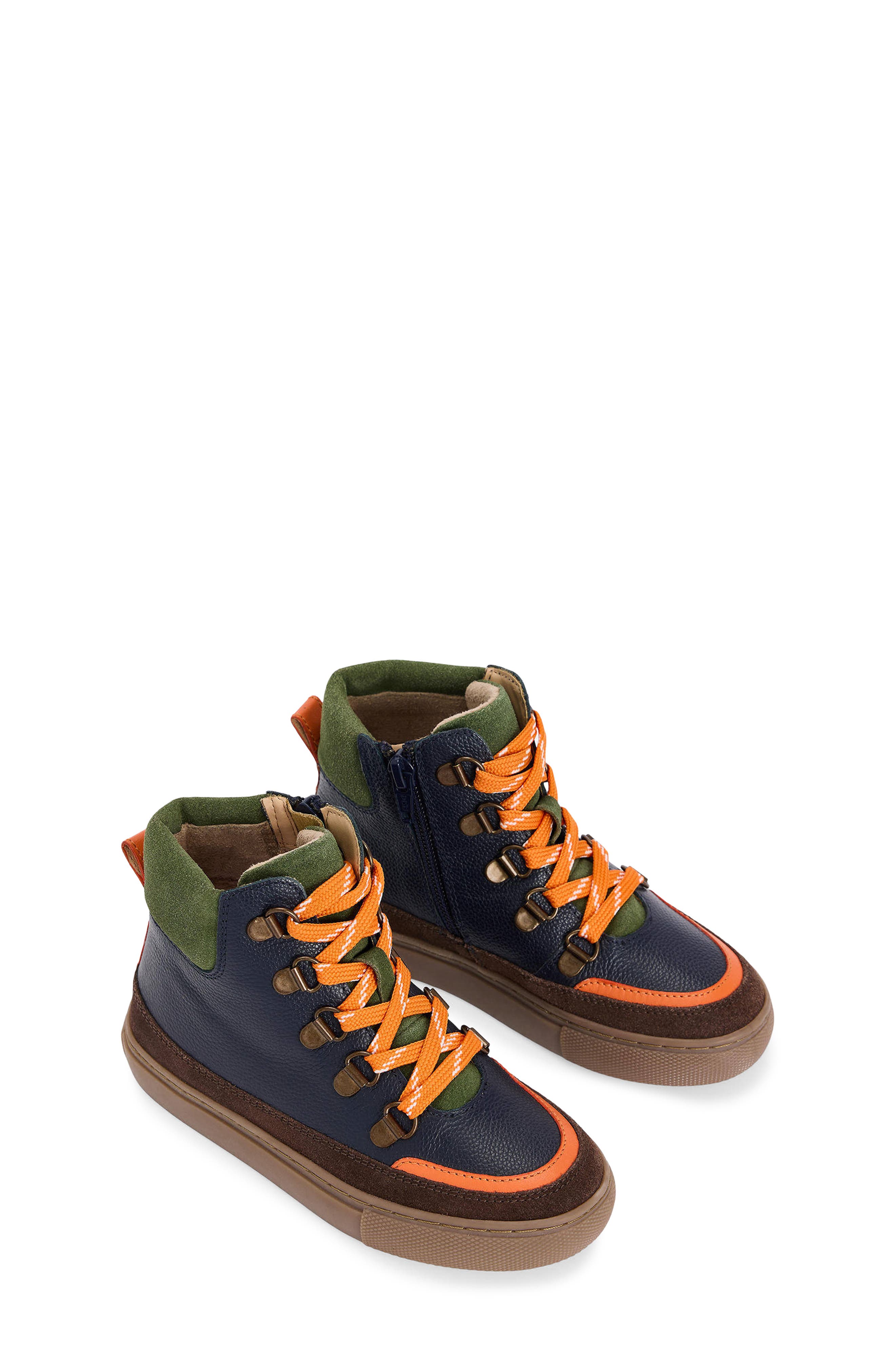 Kids' High Top Sneaker, Alternate, color, COLLEGE NAVY