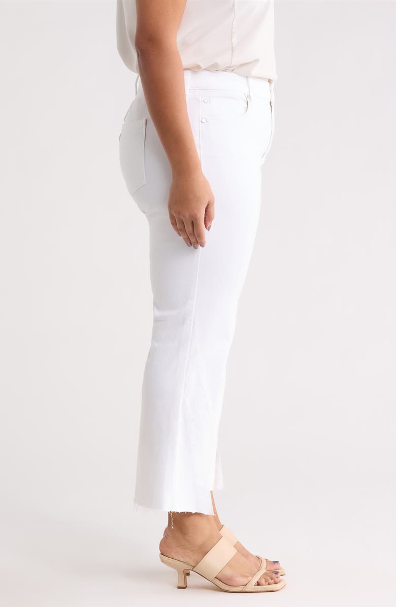 Liverpool Hannah Crop Flare Jeans, Alternate, color, Bright White