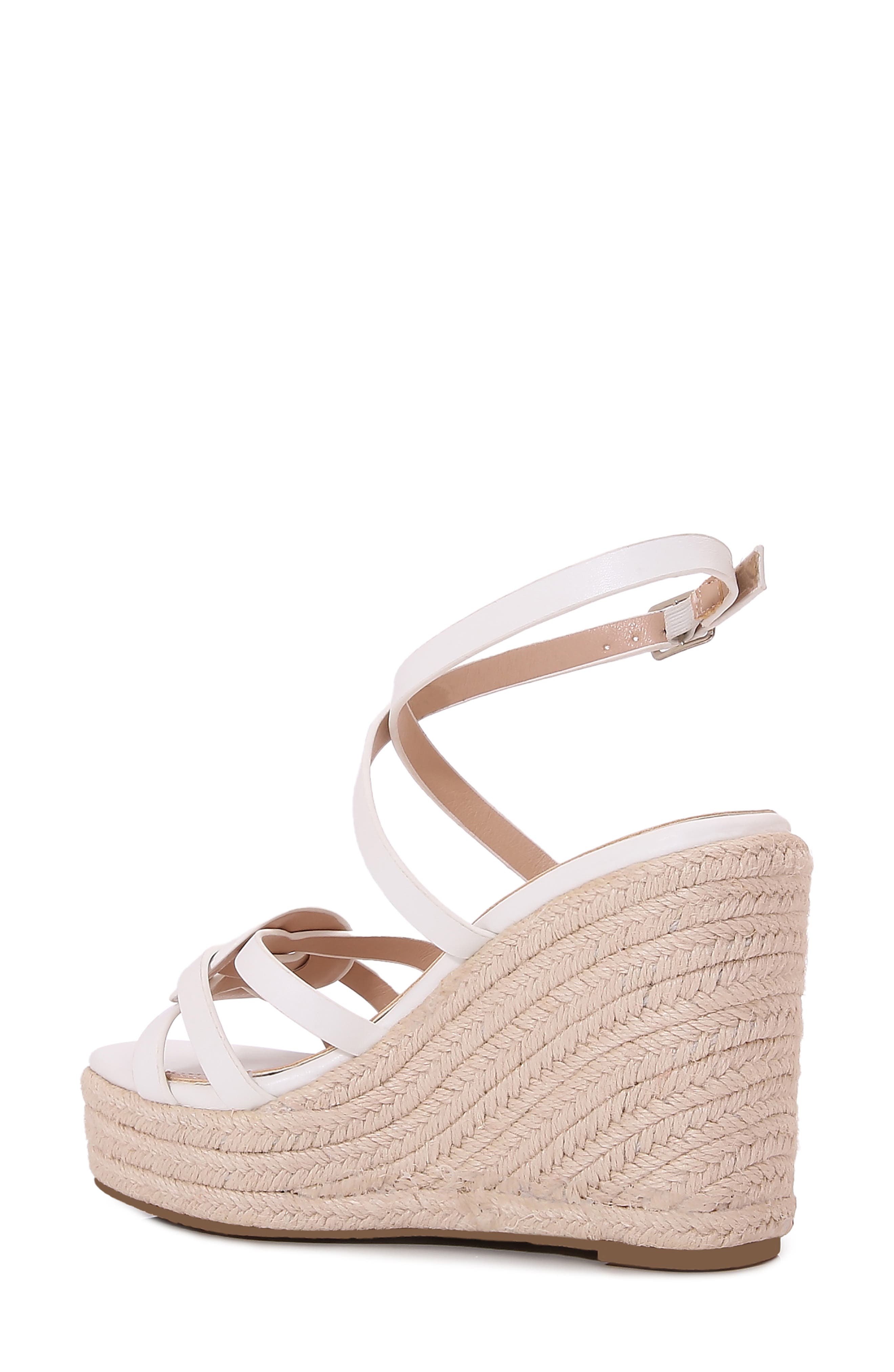 Rhiannon Platform Espadrille Wedge Sandal, Alternate, color, WHITE