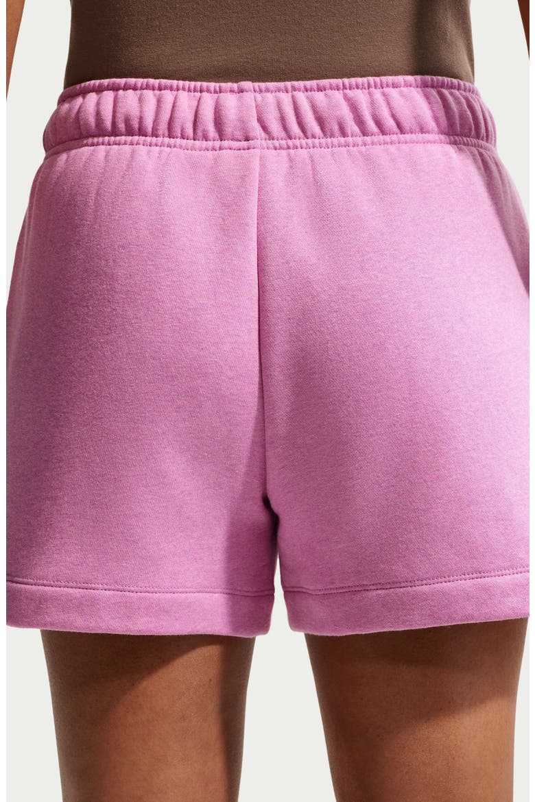 Club Fleece Shorts, Alternate, color, LIGHT MAGENTA/ WHITE