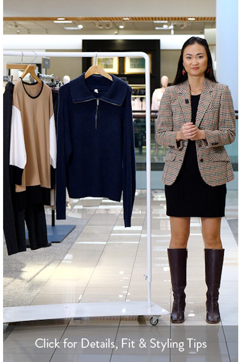 Cozy Quarter Zip Rib Pullover Sweater video