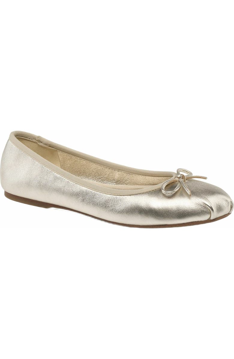 Grace Footwear Reims Ballerina, Main, color, Light Gold