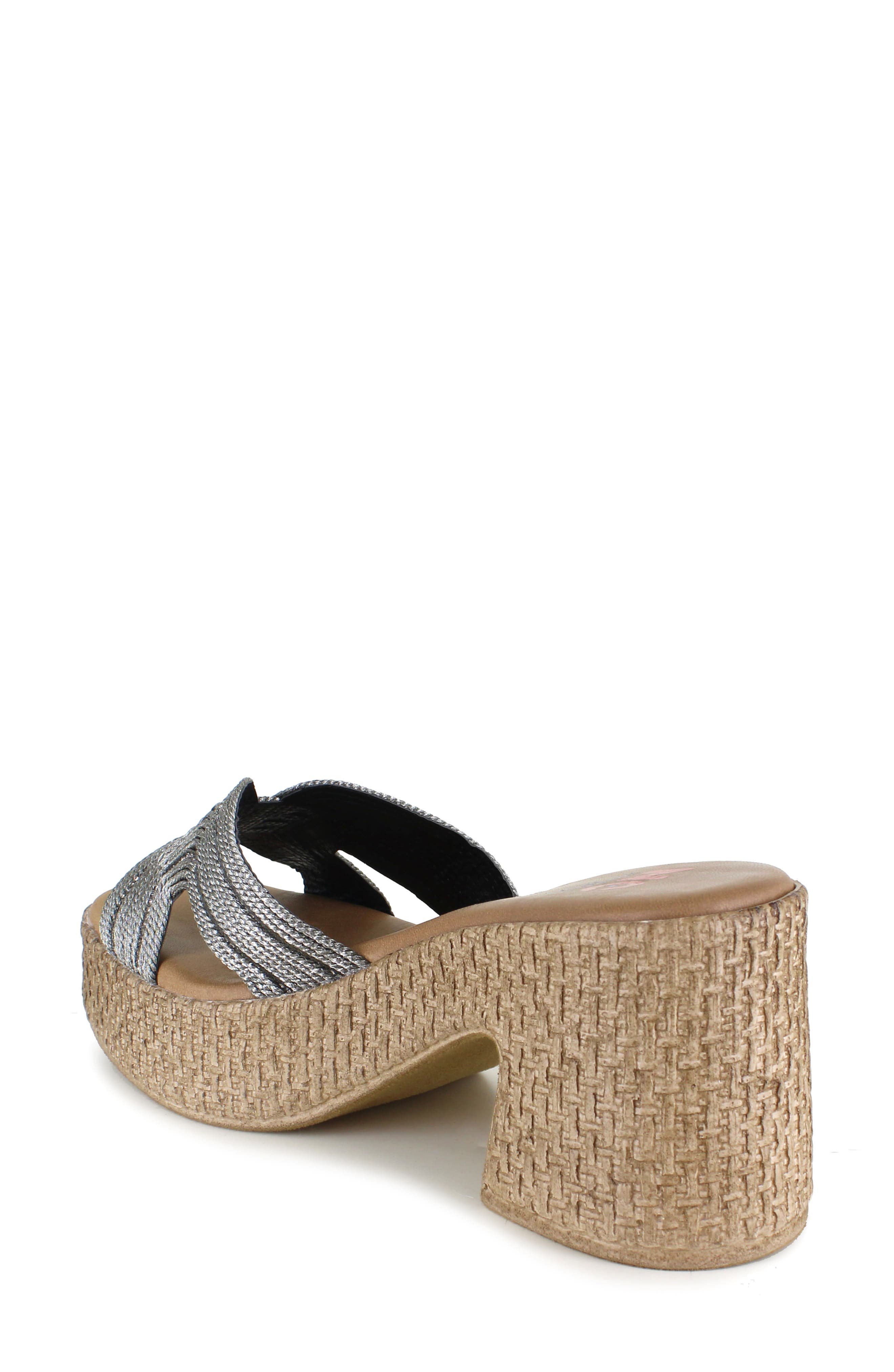 National Comfort Cornella Platform Slide Sandal, Alternate, color, Lead Fabric