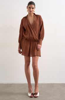 Long Sleeve Rib Shirtdress