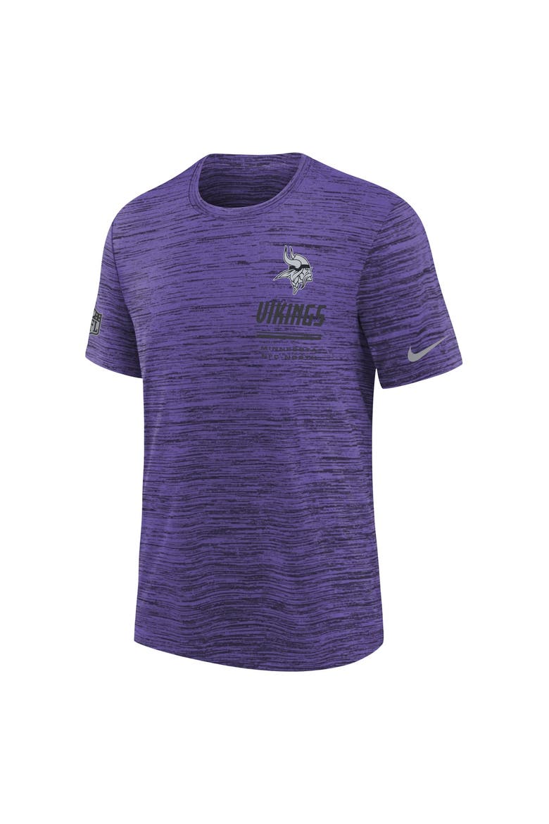 Youth Nike  Purple Minnesota Vikings Sideline Velocity Dri-FIT T-Shirt, Alternate, color, Purple