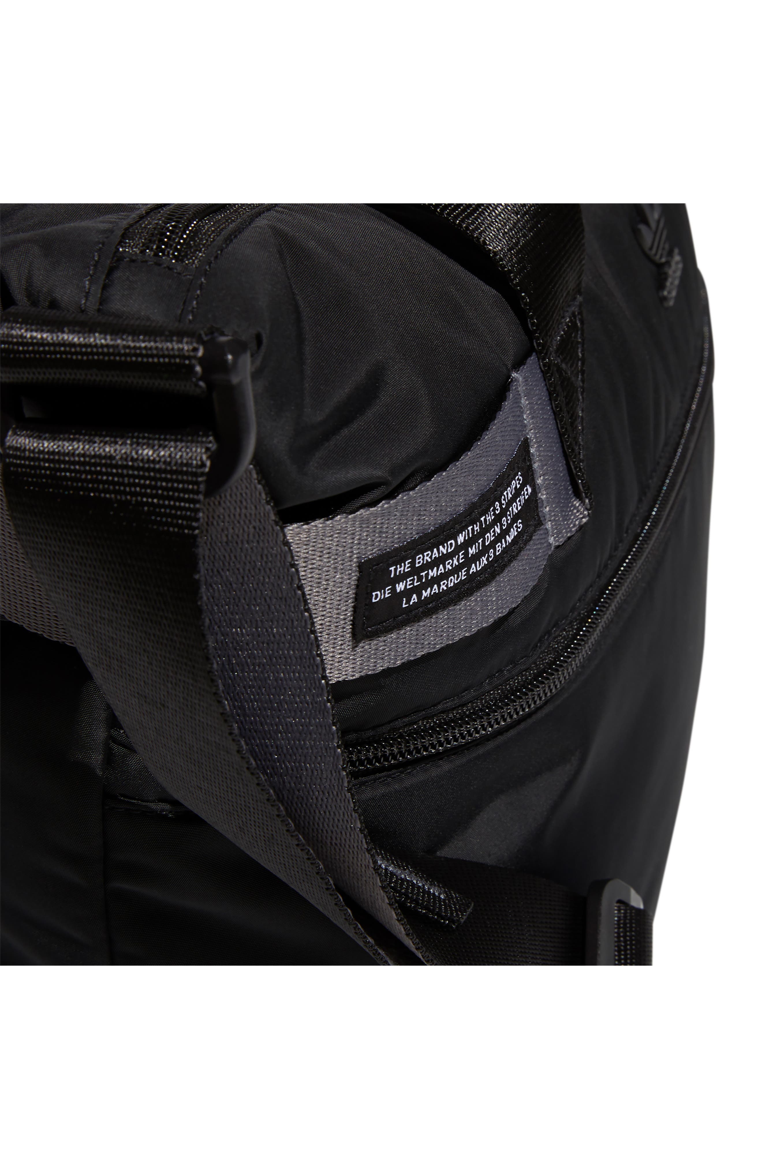 adidas Originals Recycled Polyester Puffer Shopper Tote Bag, Alternate, color, 