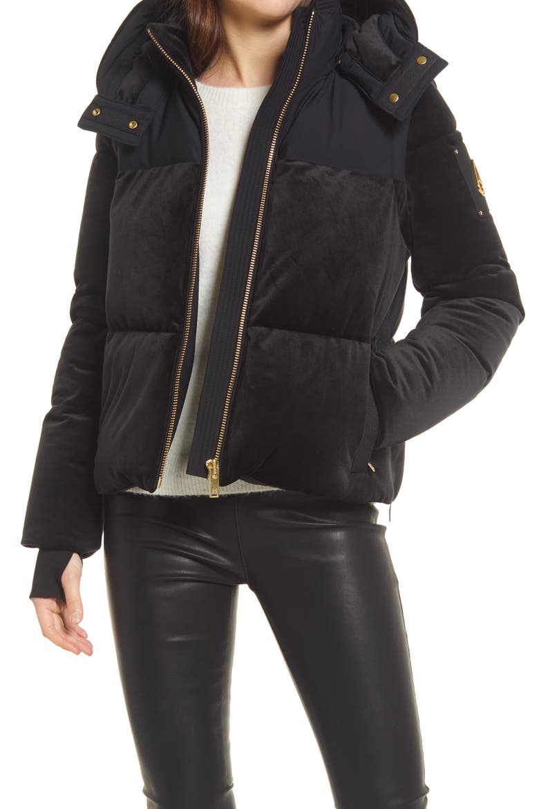 Comptoir Water Repellent 775 Fill Power Down Puffer Jacket, Main, color, BLACK