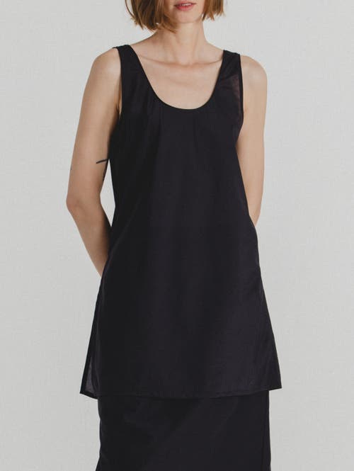 Alas Silk Cotton Tanktop In Black