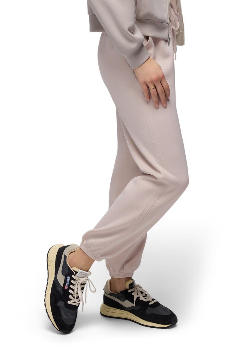 Shea High Waist Drawstring Joggers, Alternate, color, ALMOND