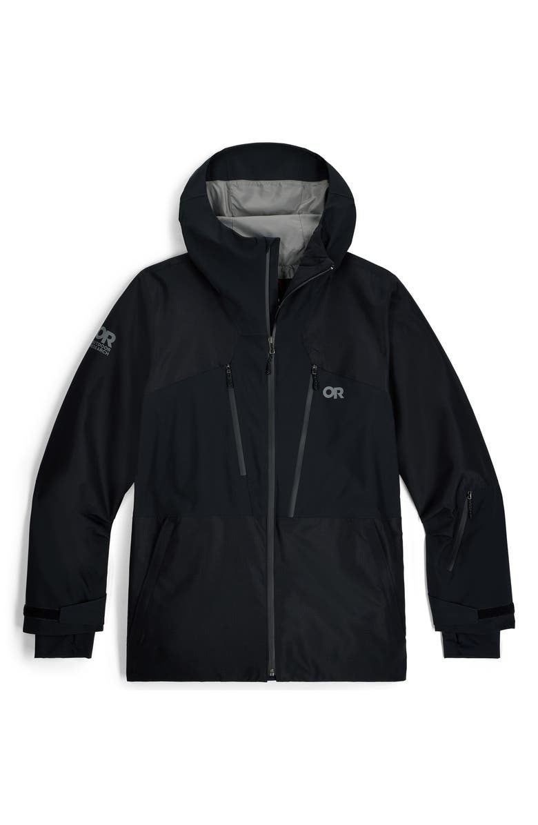 Outdoor Research Powderverse Waterproof Ski Jacket, Alternate, color, Black