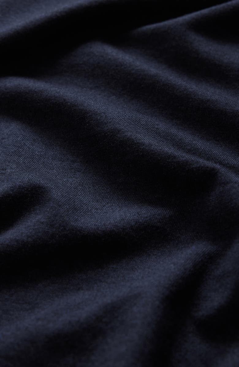 John Varvatos Crewneck Long Sleeve T-Shirt, Alternate, color, Ink Blue