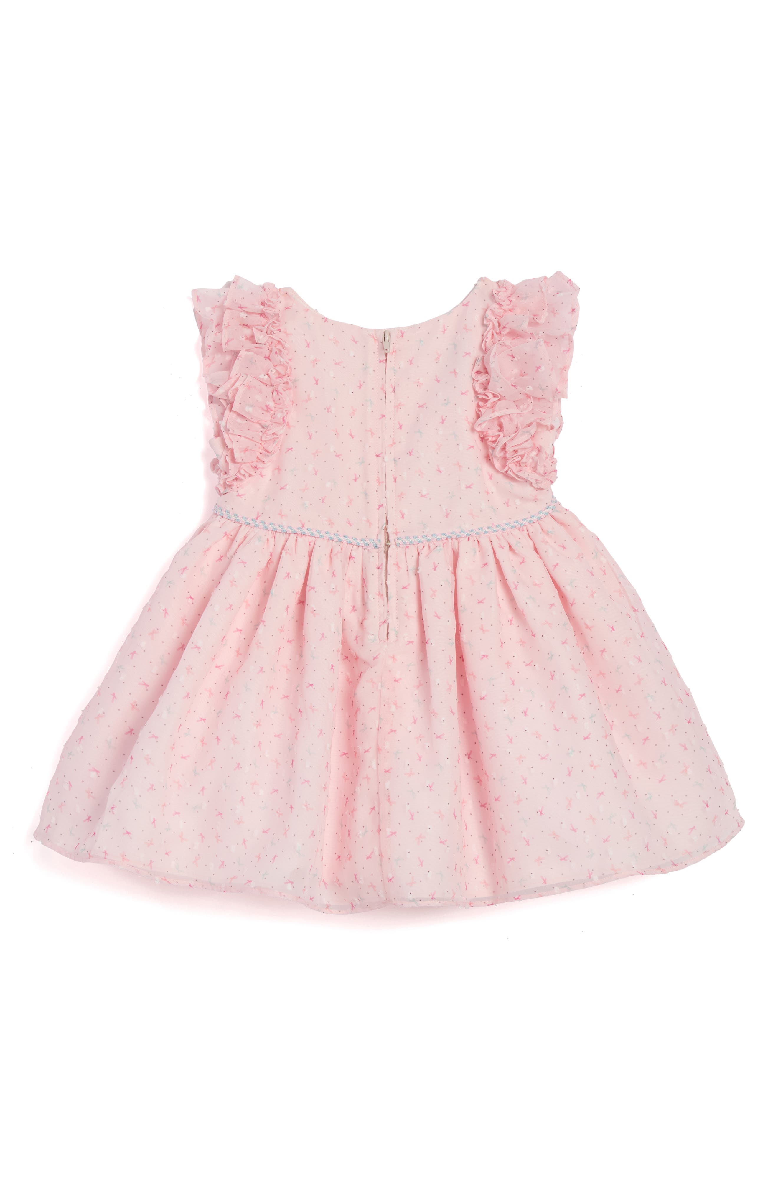 Pippa & Julie Kids' Bow Print Ruffle Sleeve Dress | Nordstromrack