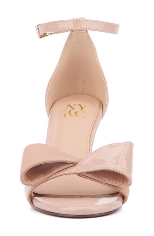 New York And Company Shelby Wedge Sandal In Brown