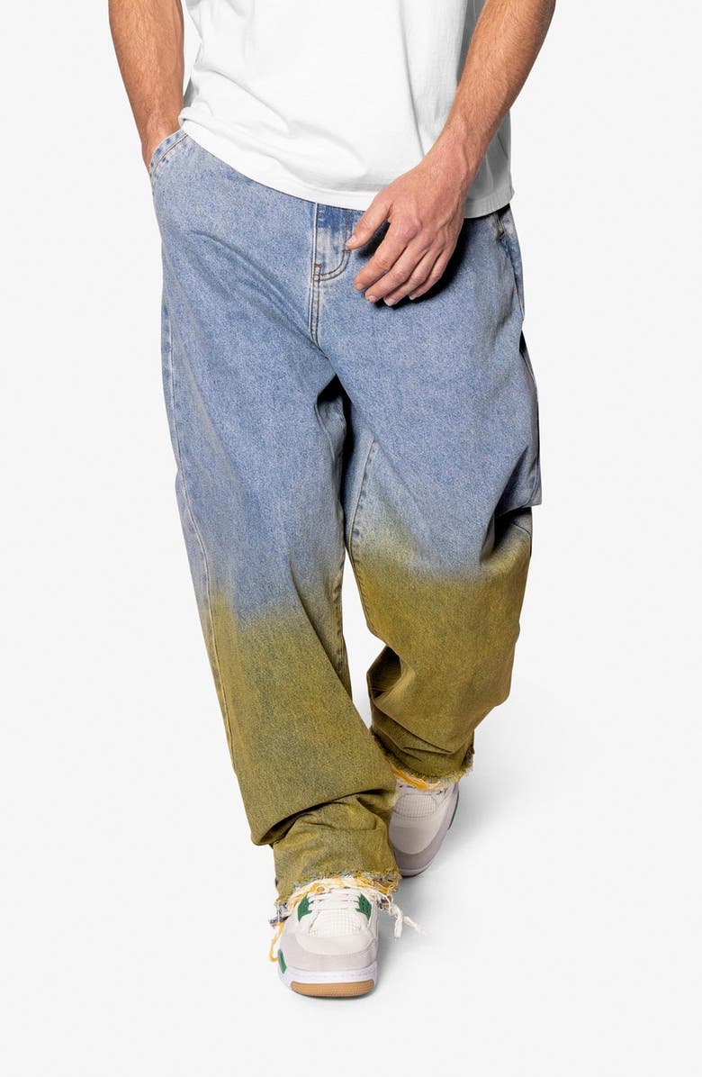 mnml Gradient Ultra Baggy Jeans, Main, color, Blue