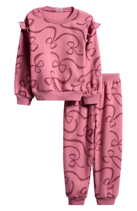 Kids' Ruffle Sweatshirt & Joggers Set