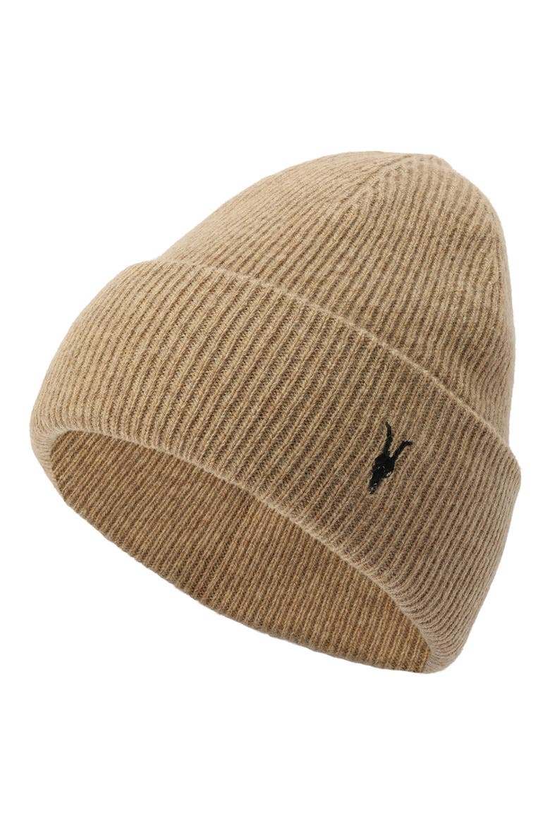 Ramskull Wool Beanie, Alternate, color, DARK ECRU BEIGE