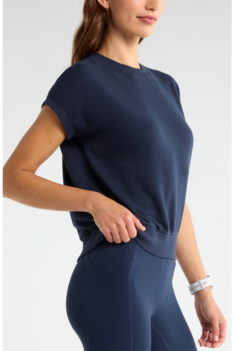 Go Easy Terry Cotton Blend Sweatshirt, Alternate, color, NAVY SAPPHIRE