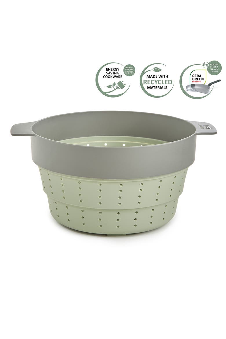 Leo Balance Collapsible Steamer, Alternate, color, SAGE