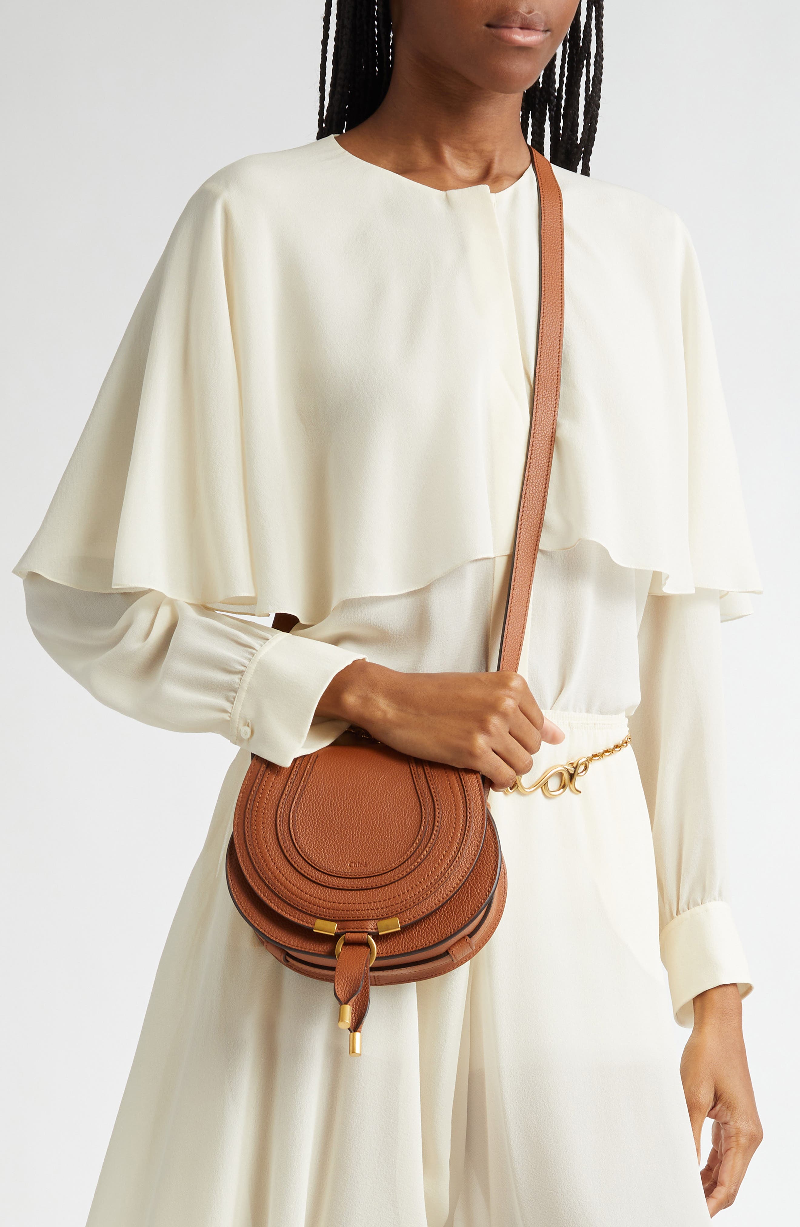 Small Marcie Leather Crossbody Bag, Alternate, color, PETAL BEIGE