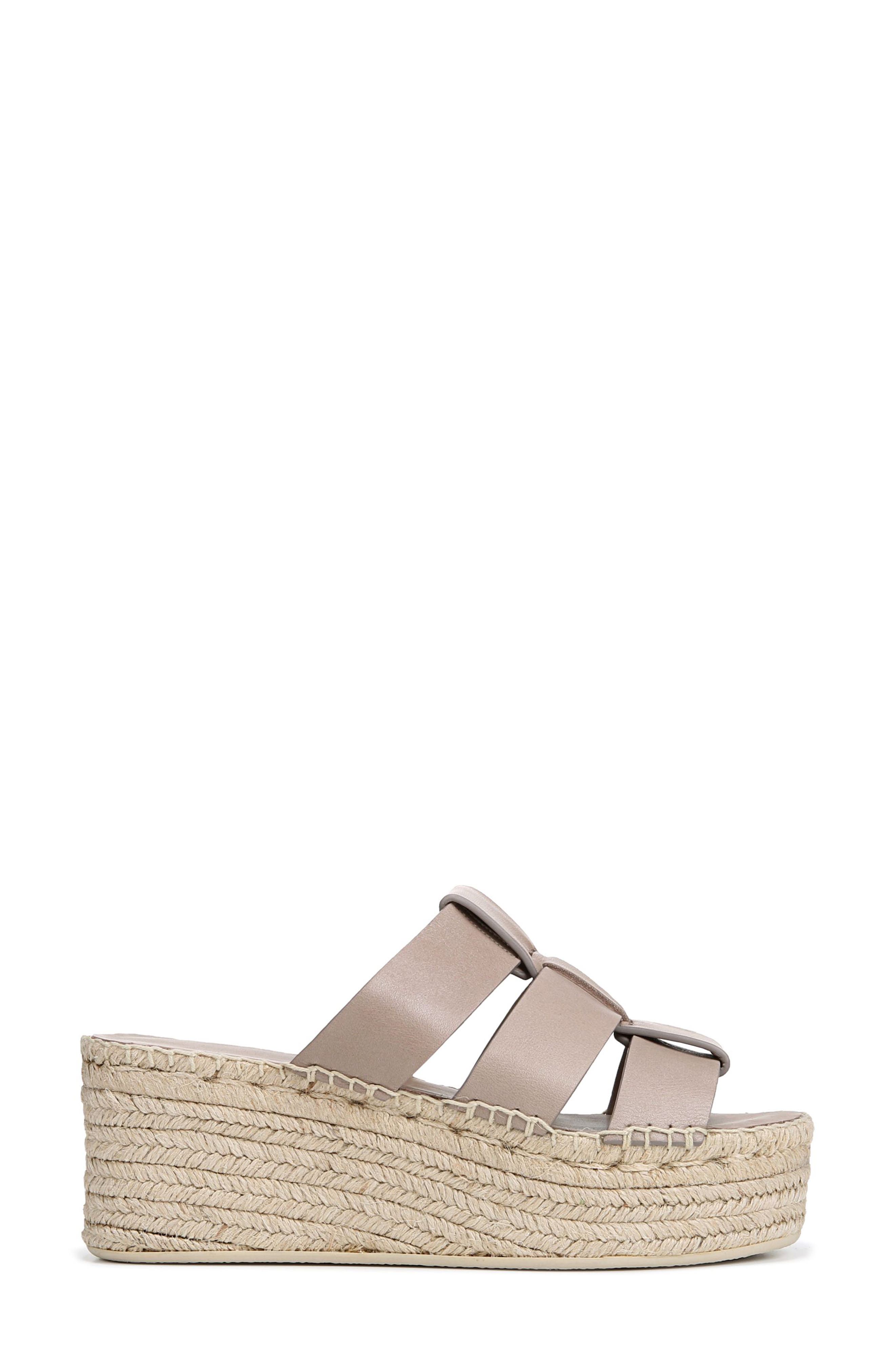 Sabella Espadrille Platform Wedge Sandal, Alternate, color, DARK BRAN