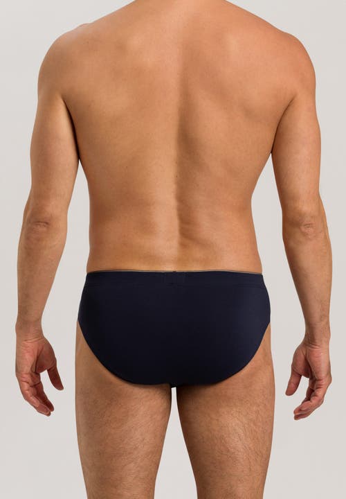 Hanro Cotton Superior Cotton Brief In Midnight Navy