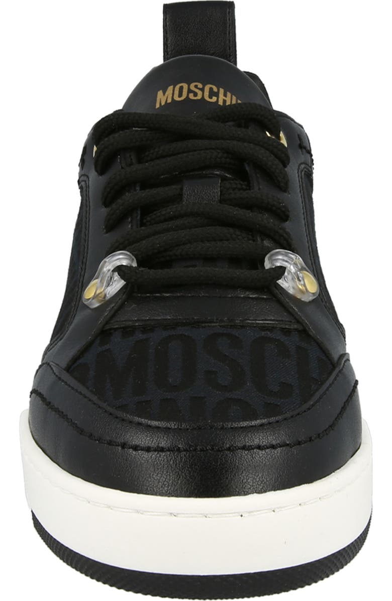 Moschino Monochrome Low Top Sneaker, Alternate, color,
