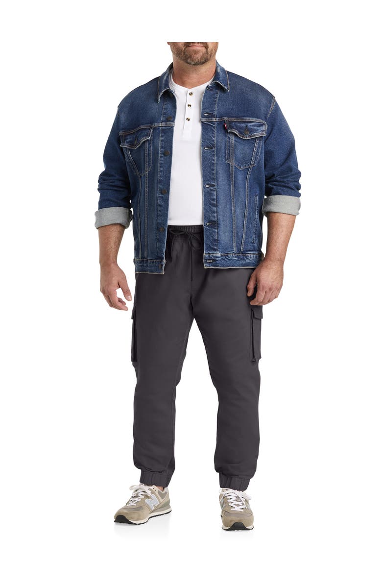 True Nation by DXL Cargo Joggers, Alternate, color, Obsidian