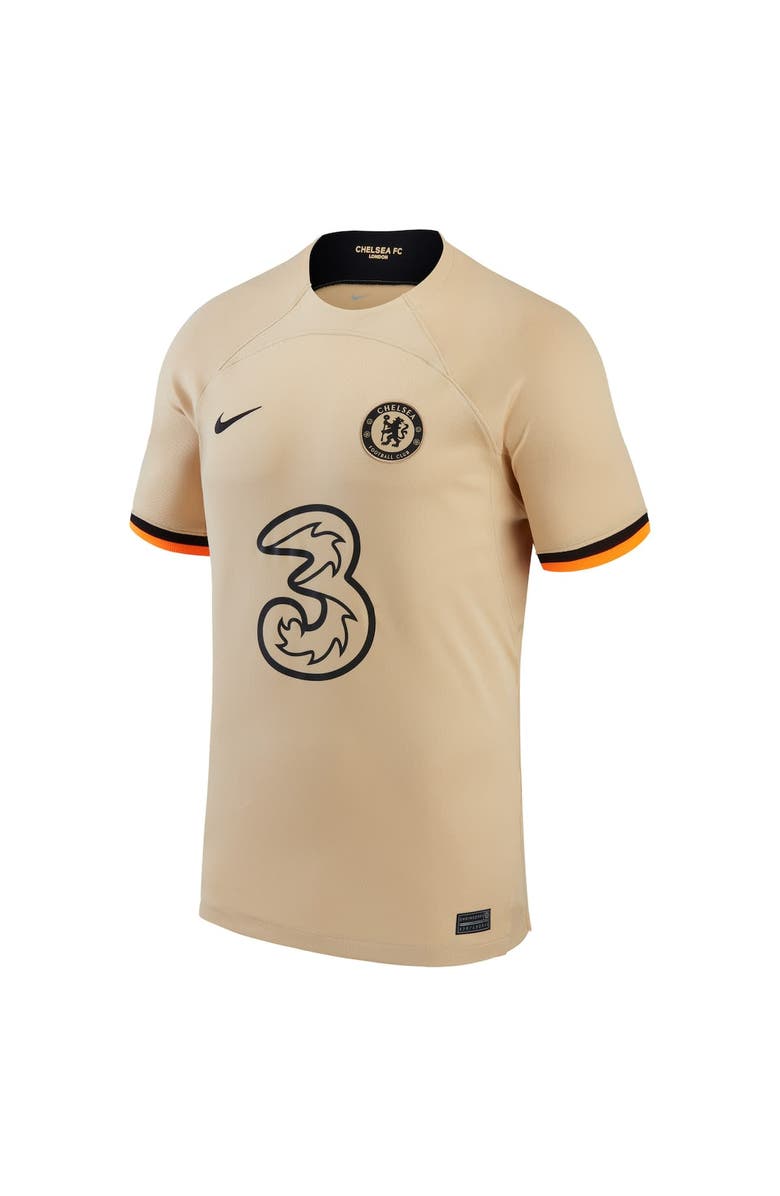 Nike Men's Nike Pierre-Emerick Aubameyang Gold Chelsea 2022/23 Home Breathe Stadium Replica Player Jersey, Alternate, color, 