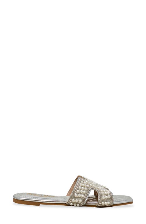 CHASE & CHLOE CHASE AND CHLOE TESSIE EMBELLISHED SLIDE SANDAL 