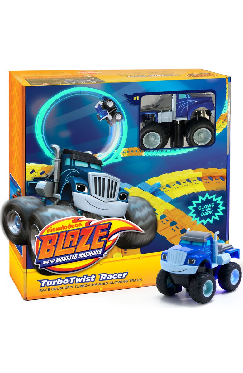 JitteryGit Blaze and The Monster Machine TurboTwist Racers - Race Track Set, Main, color, Blue