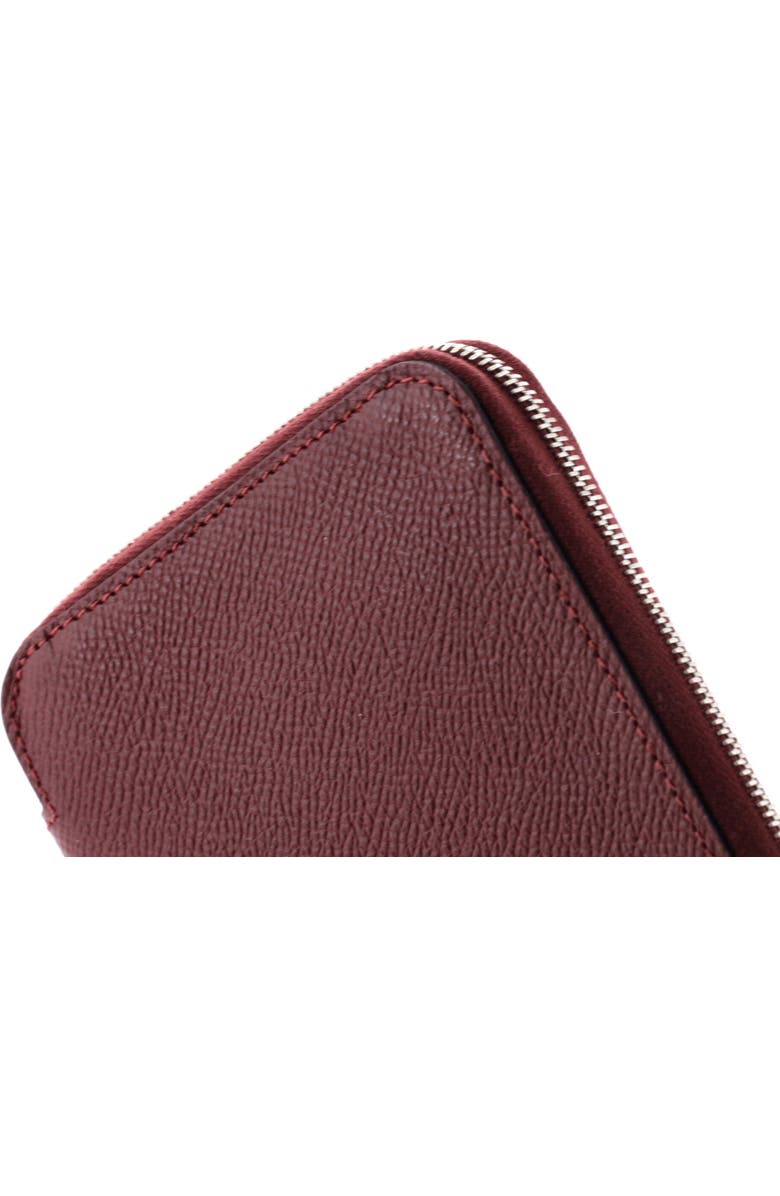 Pre-Owned Hermes Azap Zip Around Wallet Silk'in Epsom Long, Alternate, color, Rouge H