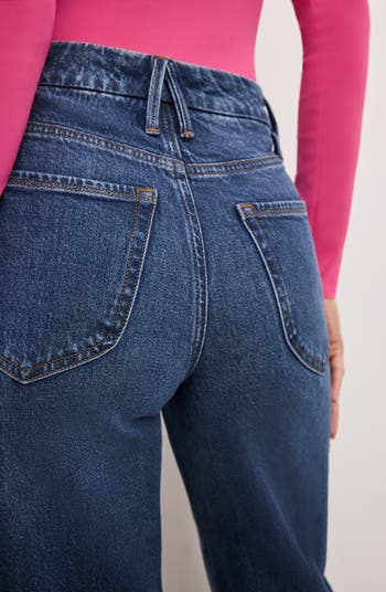 Good Waist Patch Pocket Palazzo Jeans