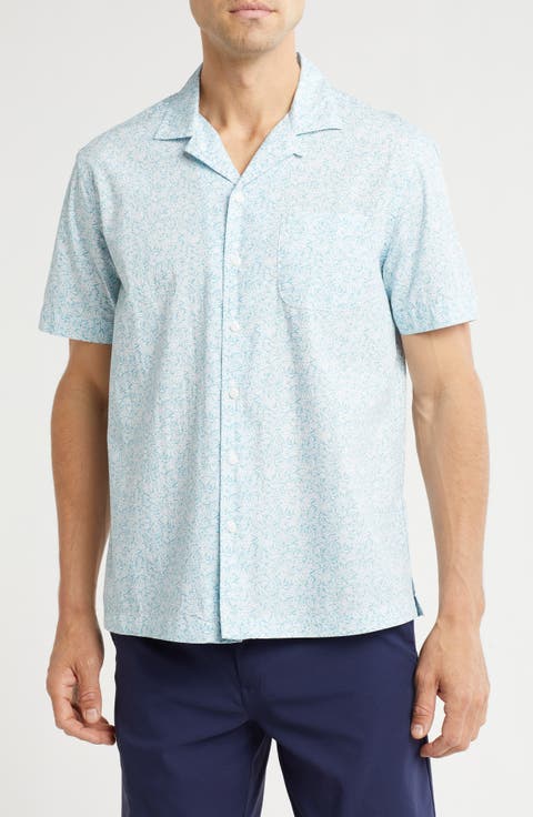 Regular Fit Cotton Poplin Camp Shirt